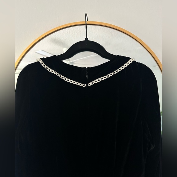 For Love & Lemons Colette Velvet Silk romper sz M - Picture 8 of 12